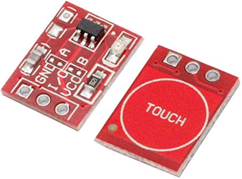 self locking touch button module